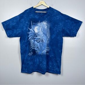 The Mountain Men's Tie-Dyed Age of Dragons Graphic Print Tee Shirt Size 2XL